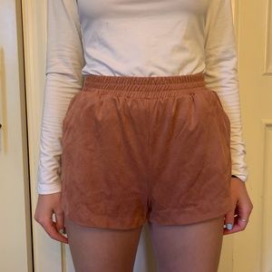 Suede Shorts